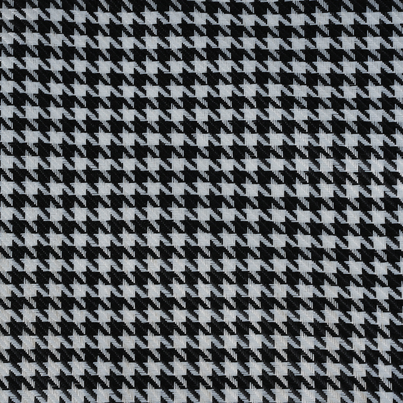 Houndstooth Plaid polyester hørstof
