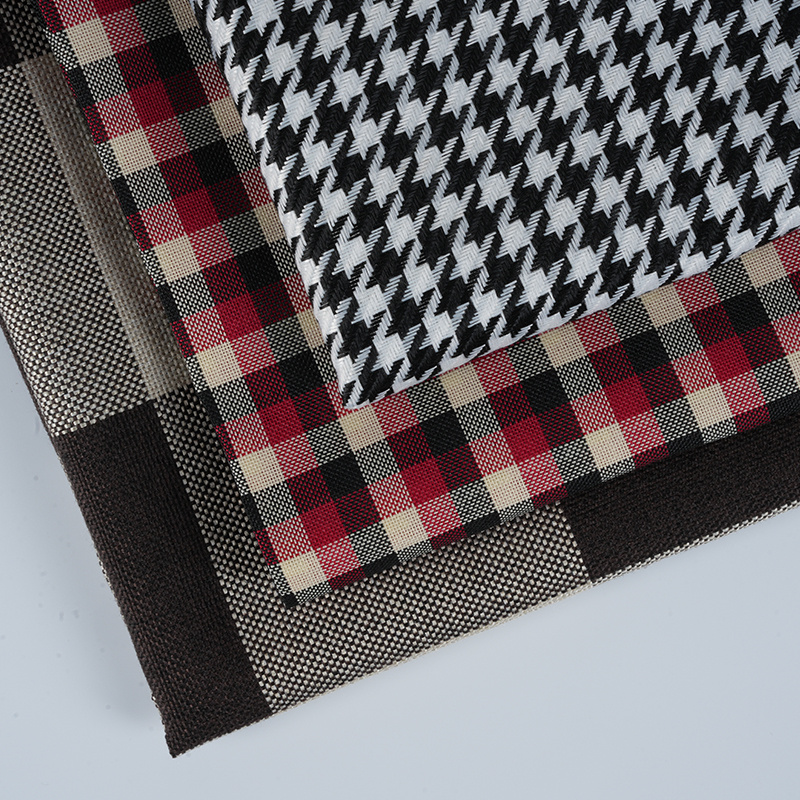 10*10 Plaid polyester hørstof