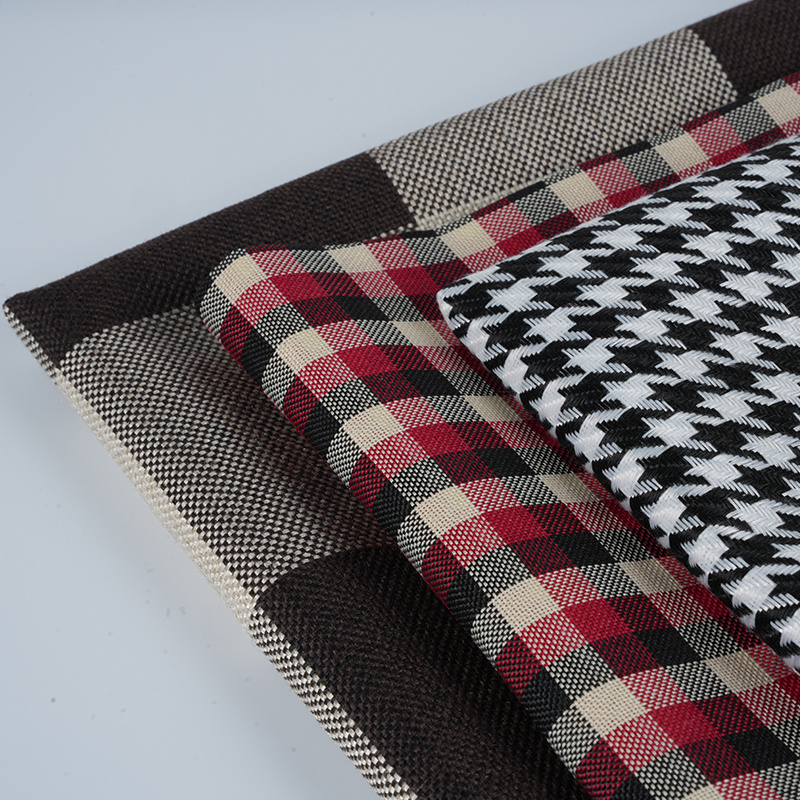 10*10 Plaid polyester hørstof