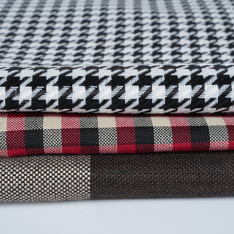 10*10 Plaid polyester hørstof