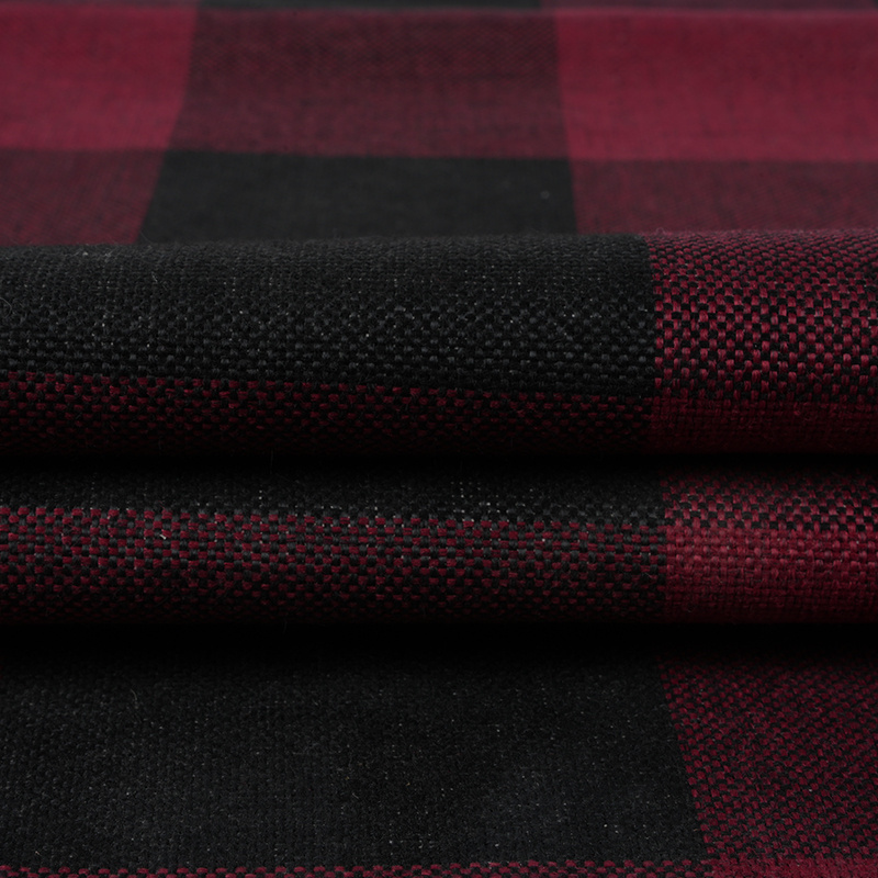 10*10 Plaid polyester hørstof