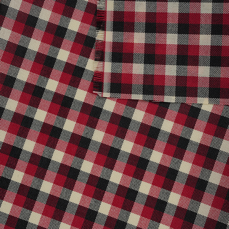 1*1 Plaid polyester hørstof